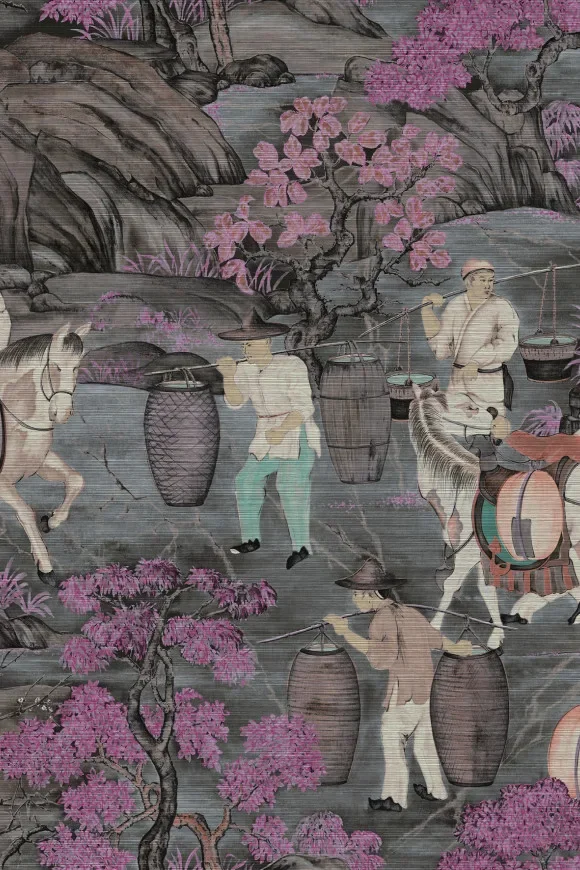 Toile De Tibet Pink Blossom — Ảnh 4