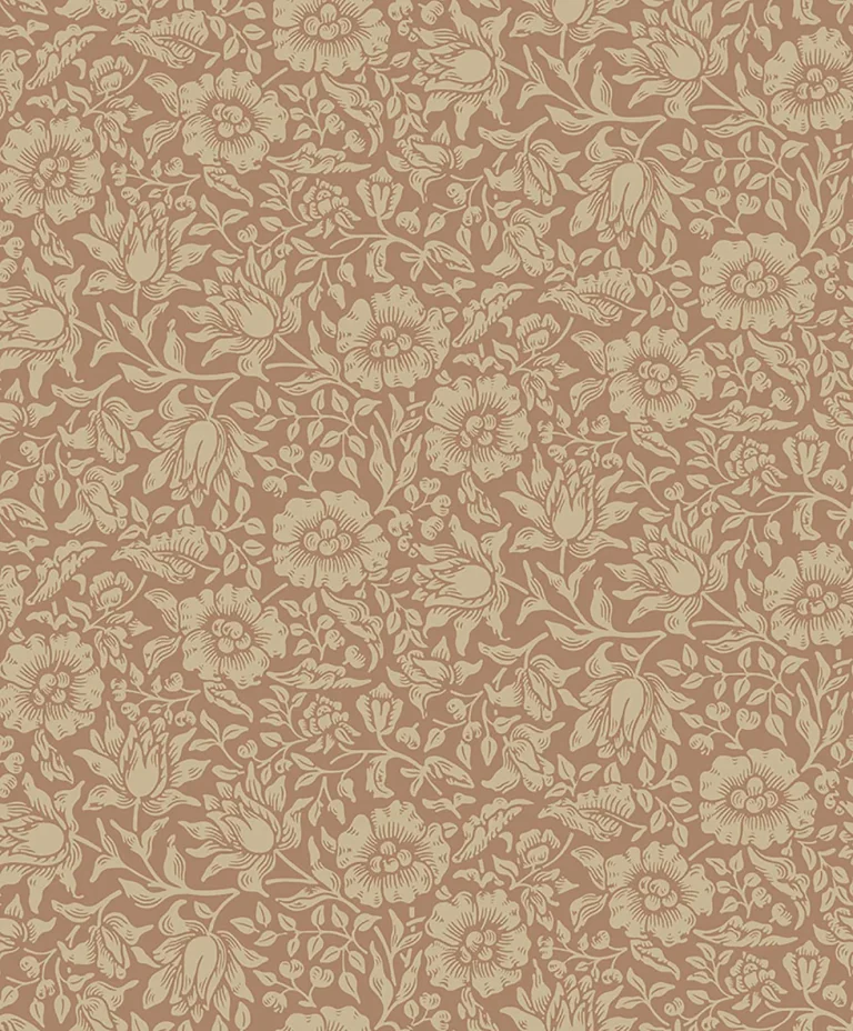 Mallow Floral Vine Wallpaper - Rose — Ảnh 4