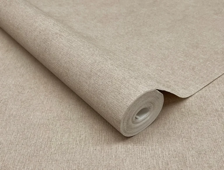 Cullen Faux Linen Wallpaper - Brown — Ảnh 6