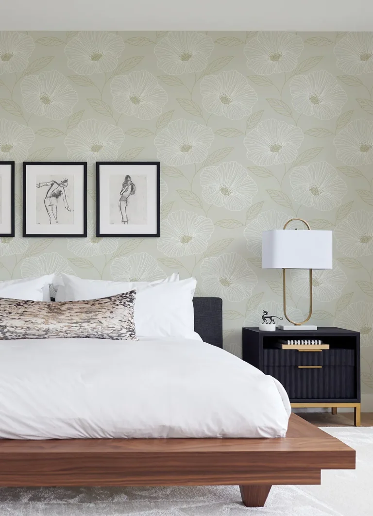 Mythic Floral Wallpaper - Dove — Ảnh 4