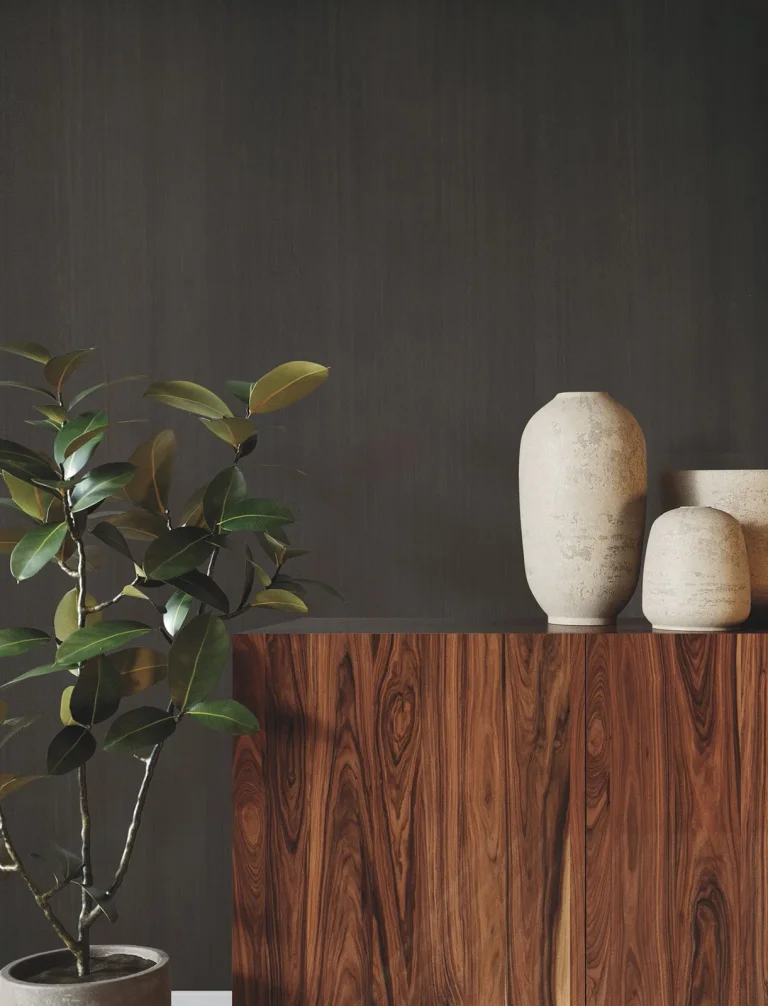Ronald Redding Wood Veneer Wallpaper - Walnut