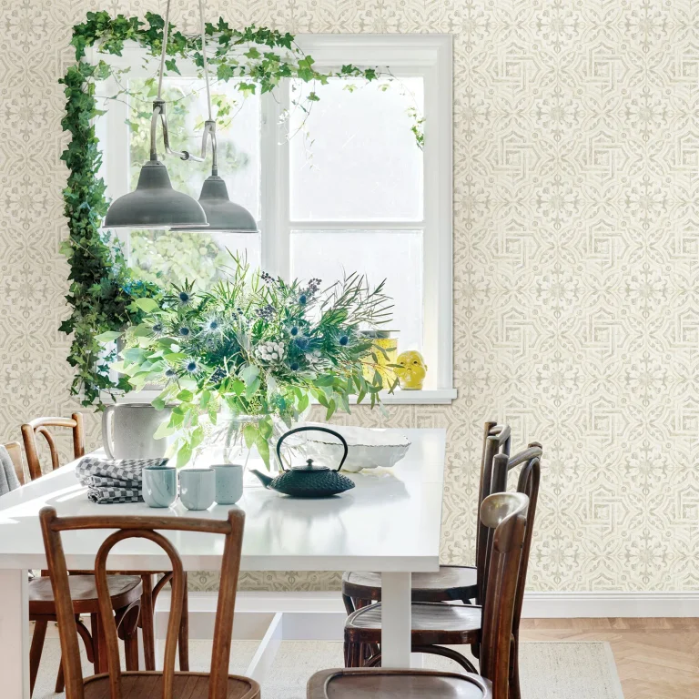Chesapeake Sonoma Spanish Tile Wallpaper - Cream — Image 3