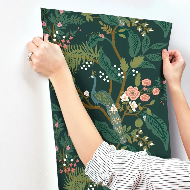 Rifle Paper Co. Peacock Wallpaper - Emerald — Ảnh 6