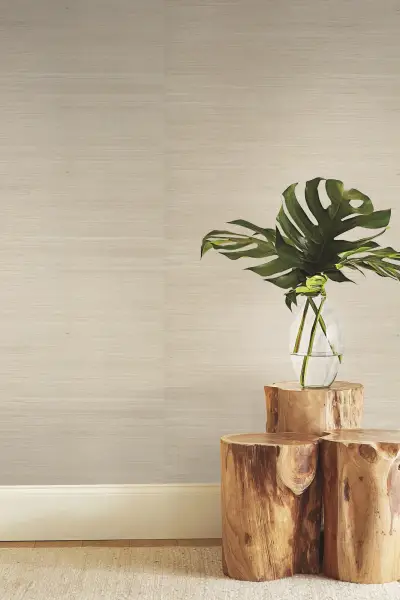 Sisal Grasscloth Wallpaper - Taupe/Silver