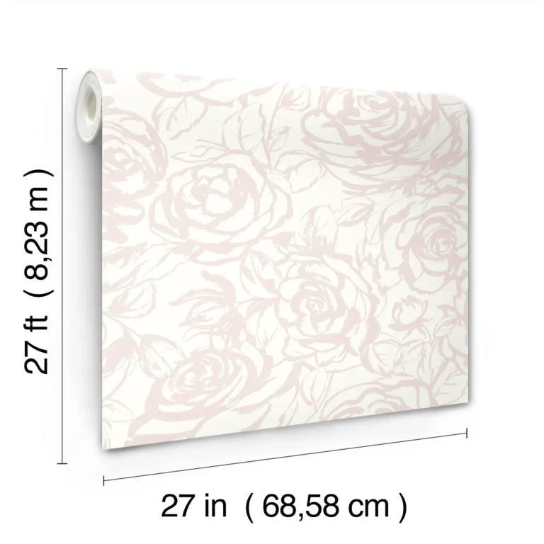 Nelda Rose Wallpaper - Light Pink — Ảnh 7