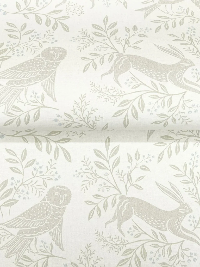 Chesapeake Revelry Forest Frolic Wallpaper - White — Image 4