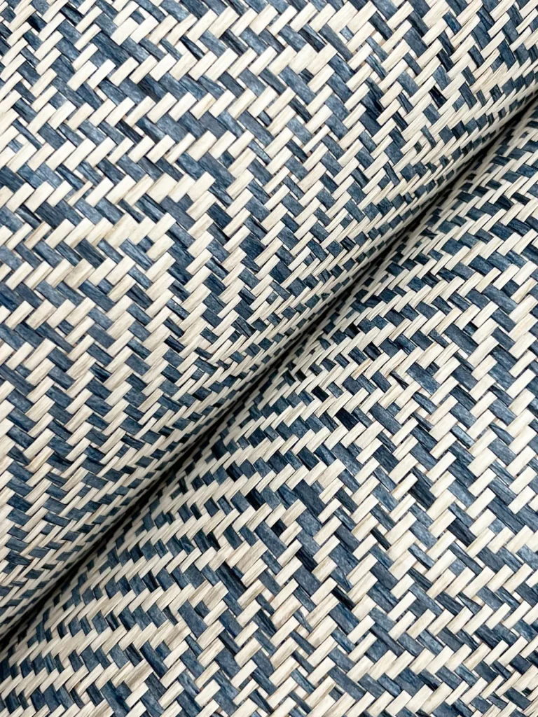 Ronald Redding Tailored Weave Wallpaper - Blue — Ảnh 3