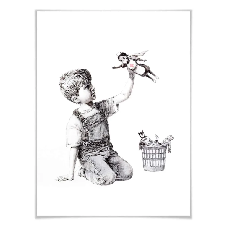 Banksy - "Coloured Rain" Poster - 30 x 24cm — Ảnh 8