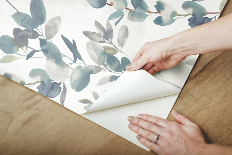Candice Olson Joyful Eucalyptus Peel and Stick Wallpaper - Navy — Ảnh 3