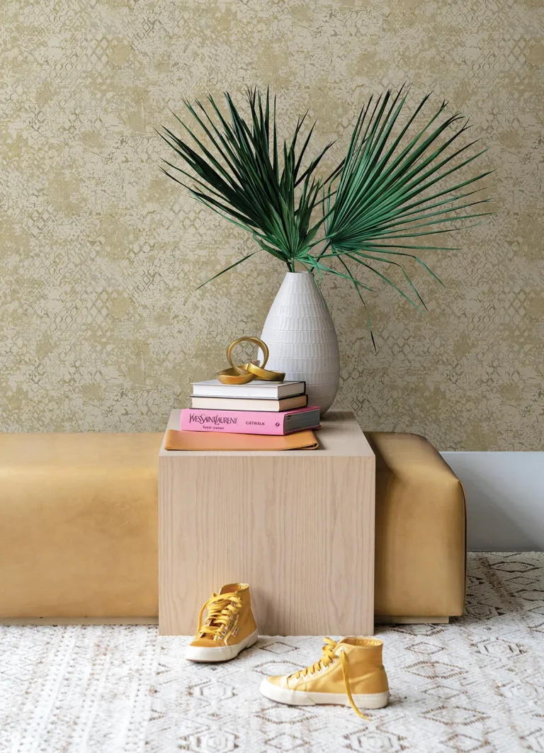Zilarra Abstract Snakeskin Wallpaper - Taupe — Ảnh 2