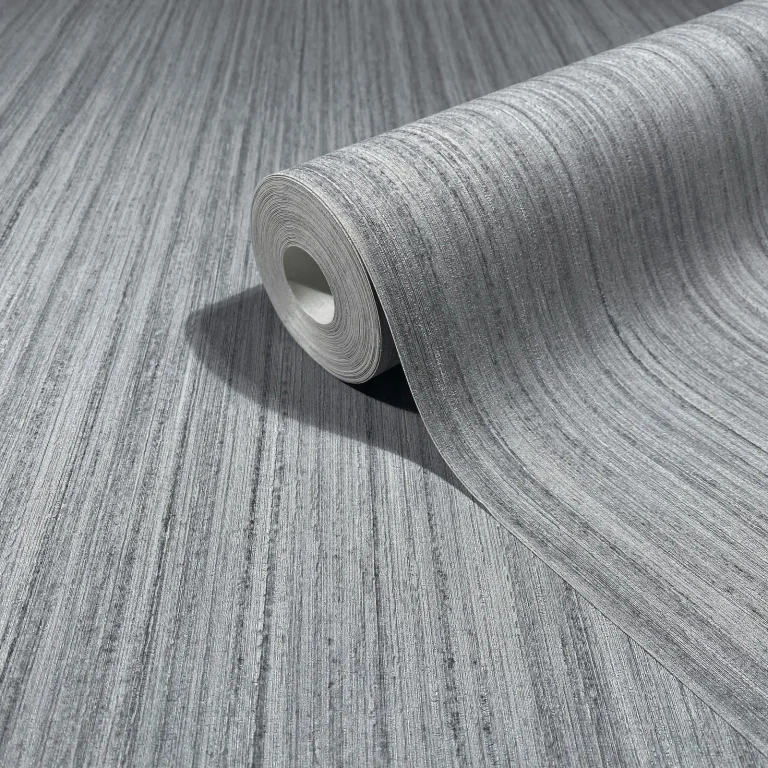 Indra Striated Wallpaper - Grey