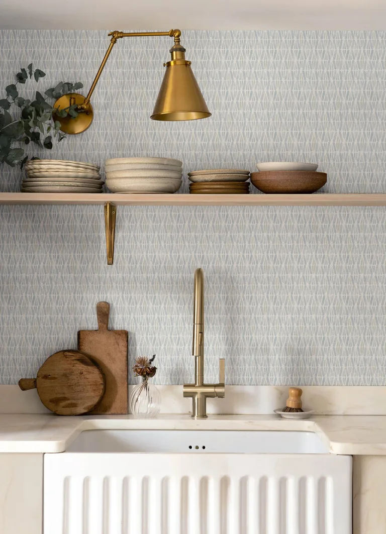 Chesapeake Nabi Geometric Wallpaper - Light Blue — Image 5