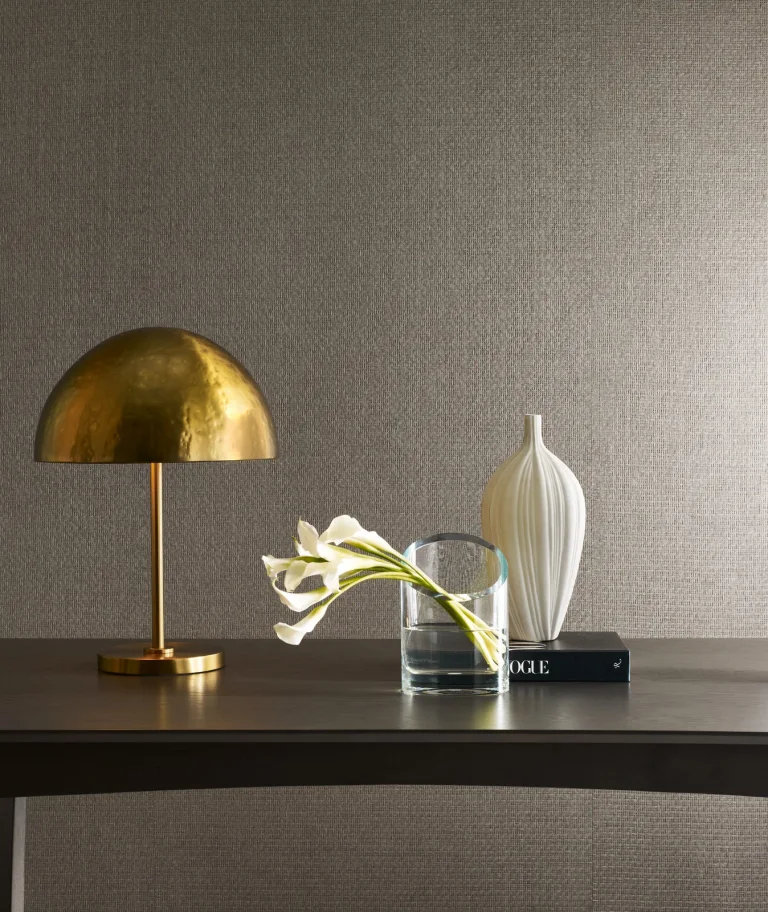Candice Olson Tatami Weave Wallpaper - Putty — Image 3