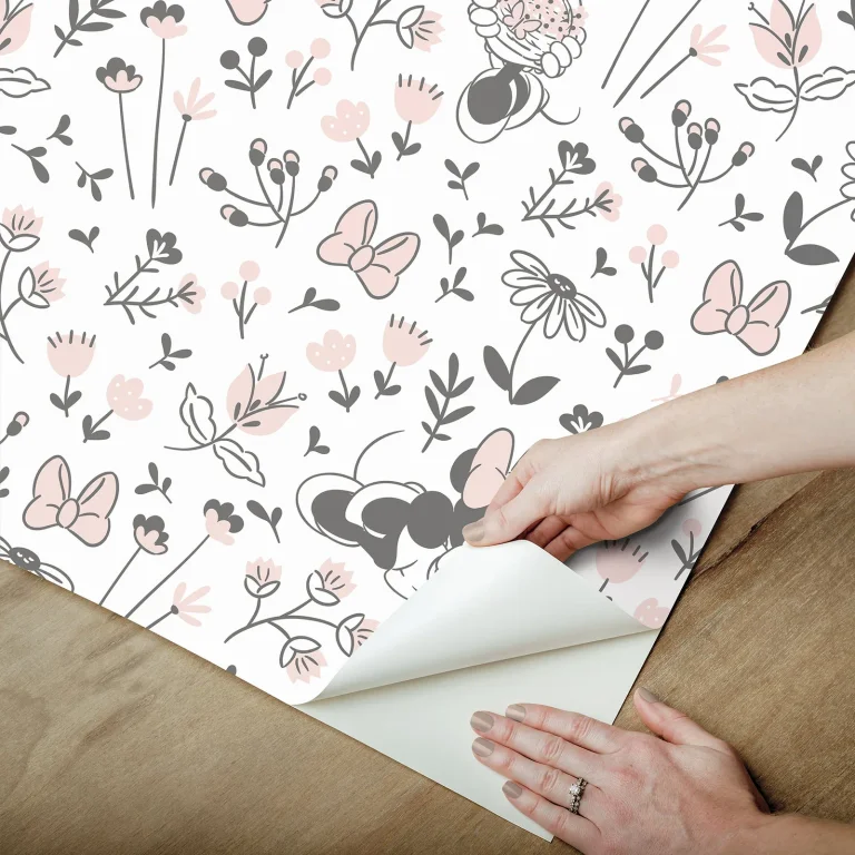 Disney Minnie Mouse Pretty as a Flower Peel and Stick Wallpaper - Black — Ảnh 3