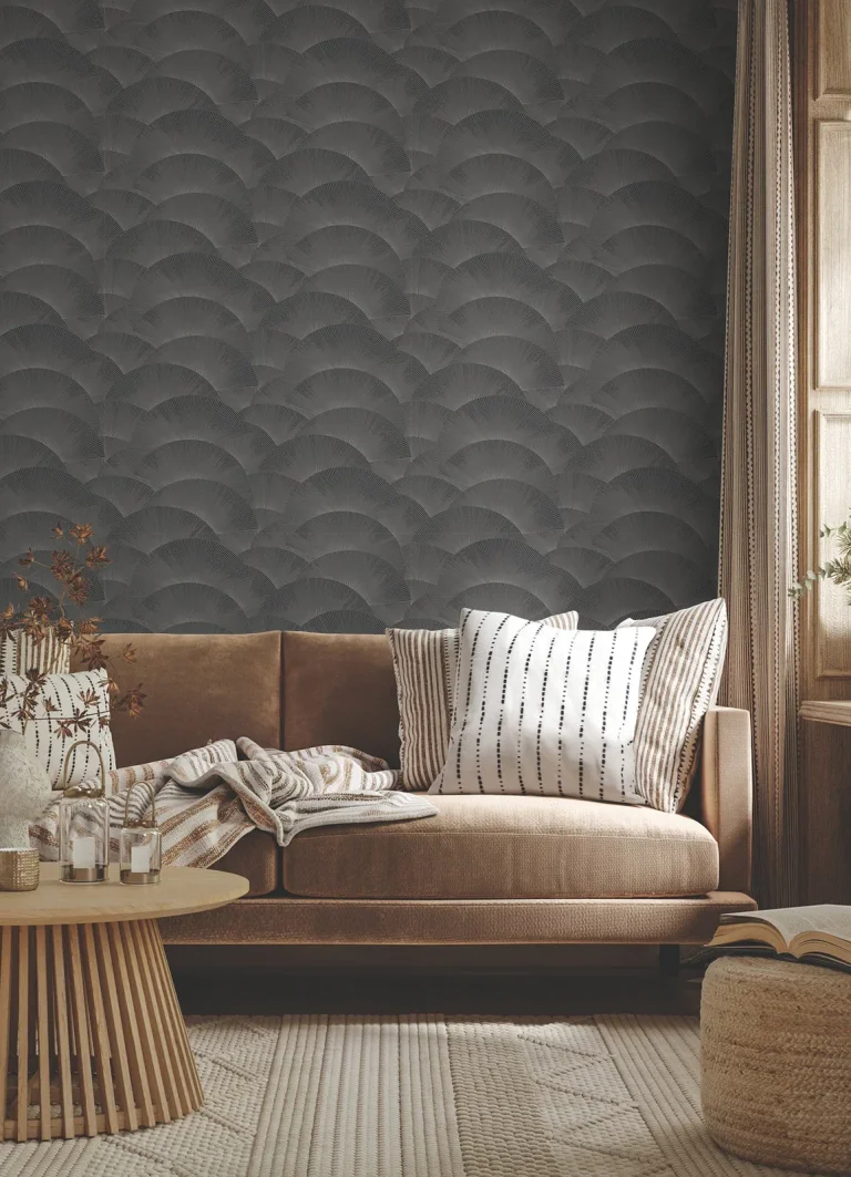 Ronald Redding Morning Shell Wallpaper - Black & Grey — Ảnh 5