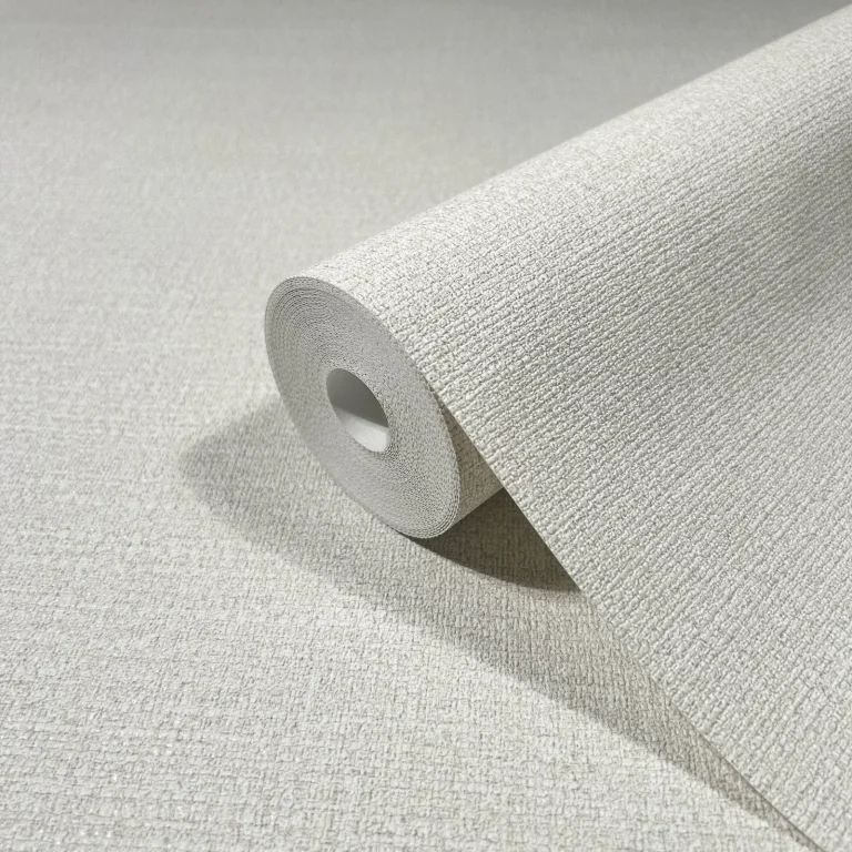 Highland Tweed Faux Fabric Wallpaper - Dove — Ảnh 5