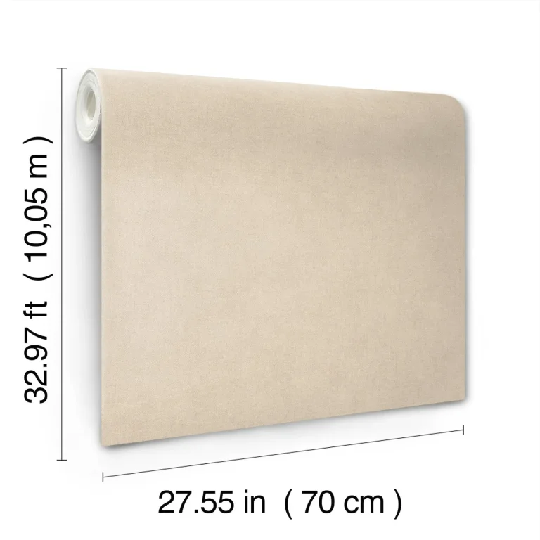 Nuovo Faux Linen Wallpaper - Khaki — Ảnh 3