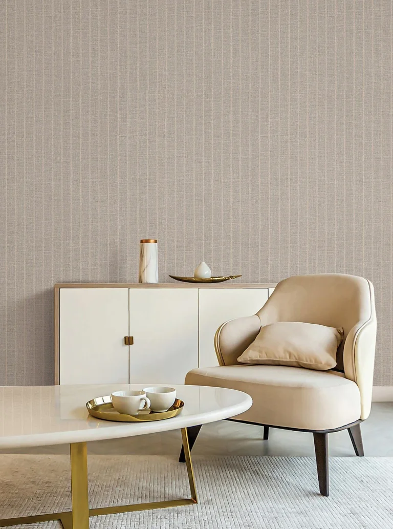 Cording Stripe Wallpaper - Smoke — Ảnh 3