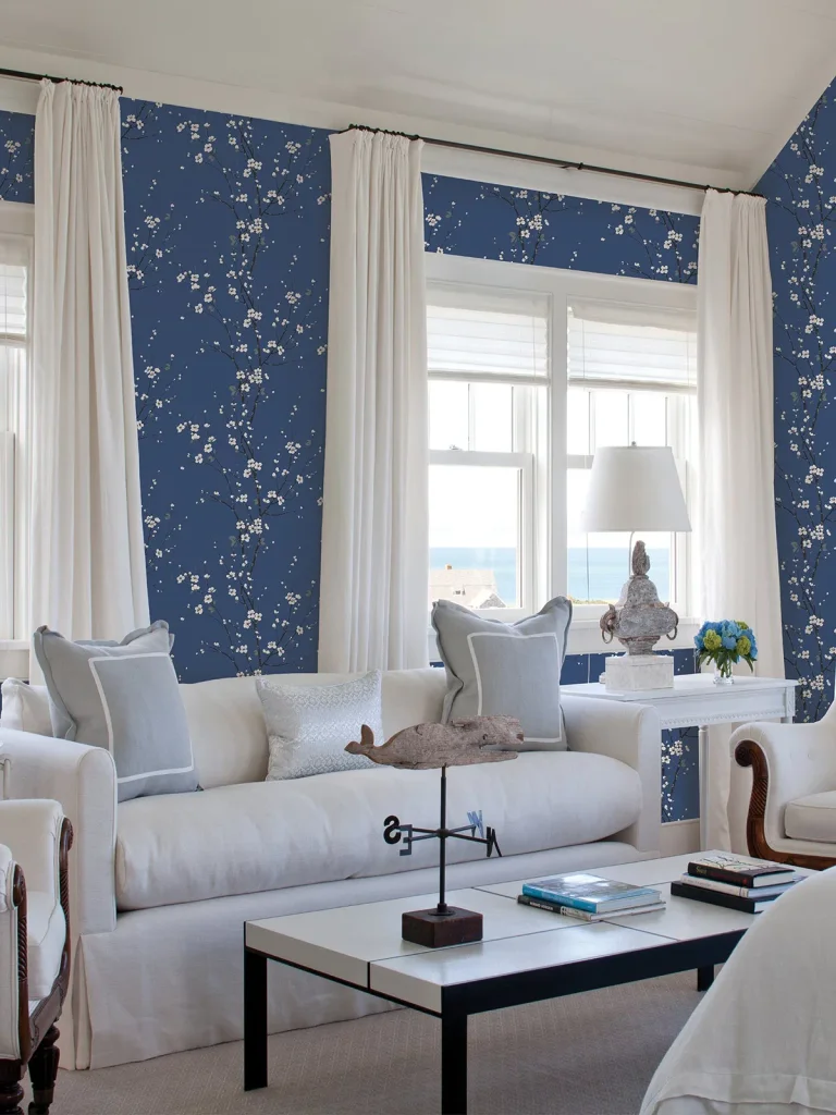 Monterey Floral Branch Wallpaper - Cobalt — Ảnh 3