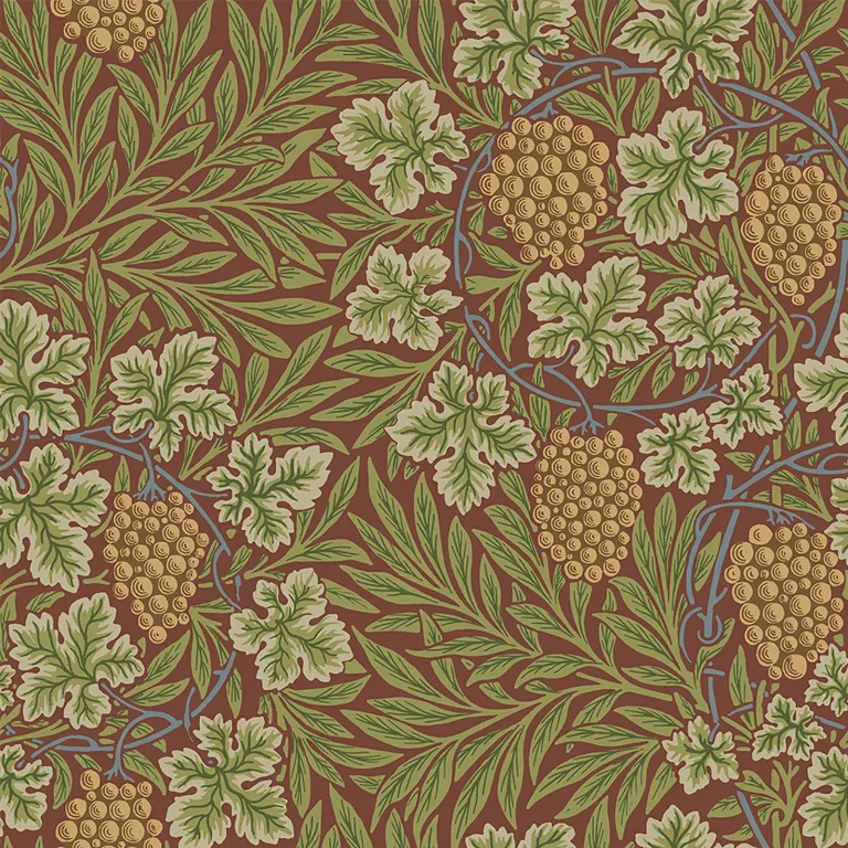 Vine Woodland Fruits Wallpaper - Ruby — Ảnh 3