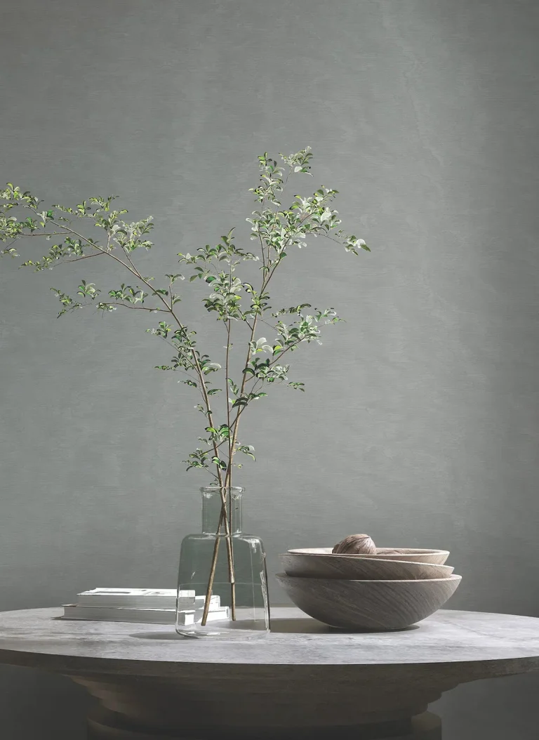Shimmering Moire Textured Wallpaper - Pewter — Ảnh 4