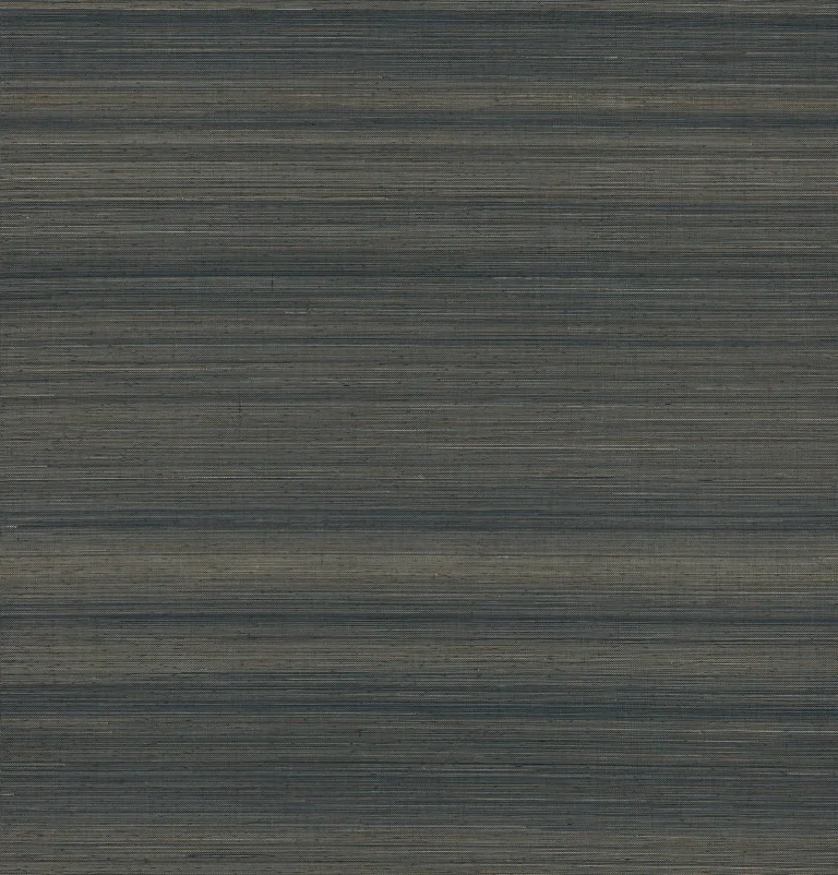 Mai Abaca Grasscloth Wallpaper - Indigo — Image 3