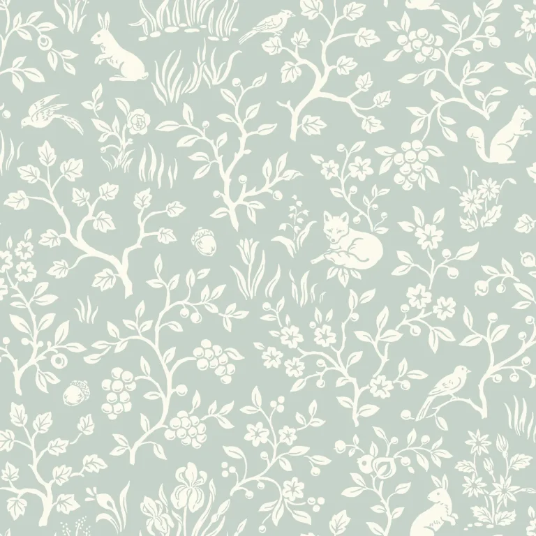 Magnolia Home Fox & Hare Wallpaper - Mineral Green — Ảnh 2