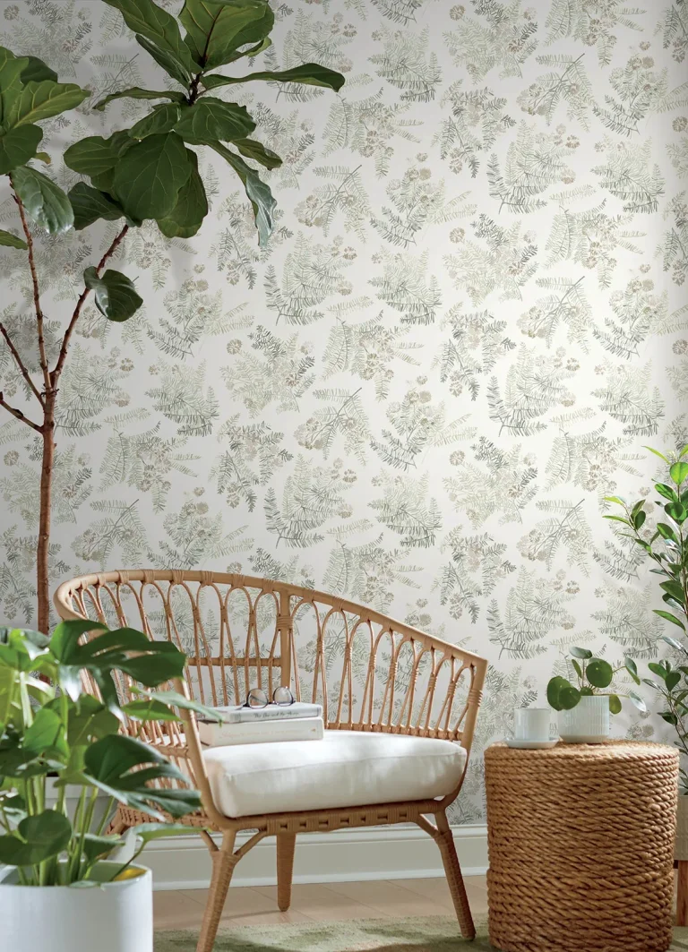 Chesapeake Frith Botanical Wallpaper - Green — Ảnh 6
