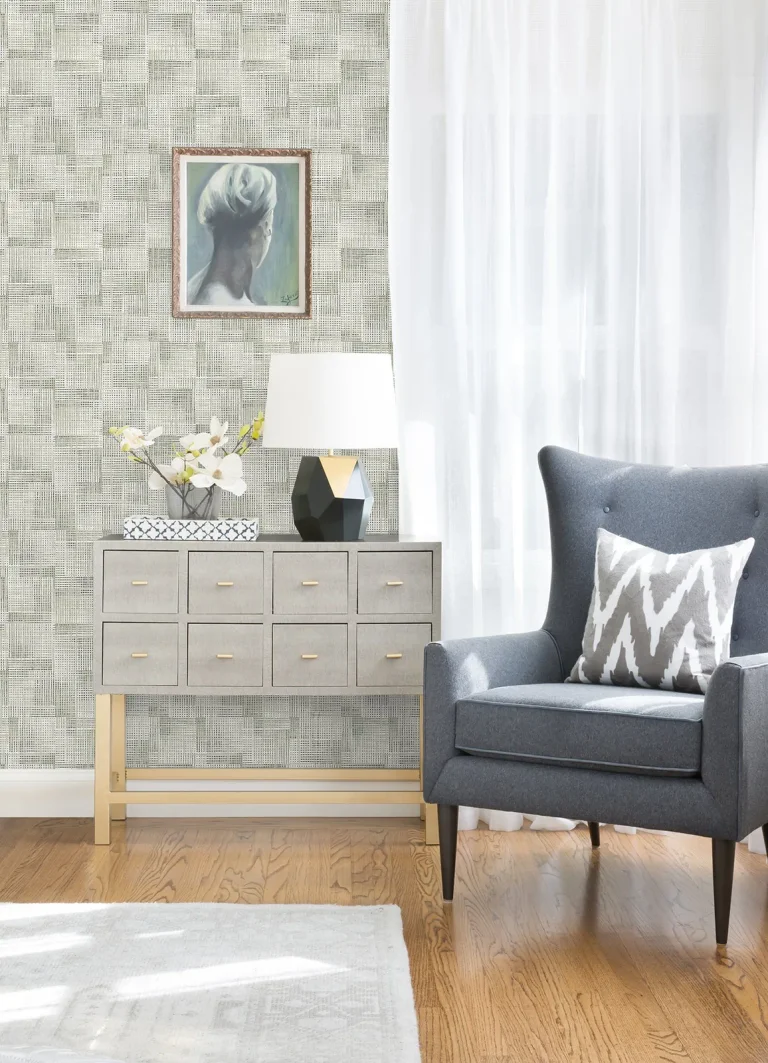 Ting Lattice Wallpaper - Sage — Image 4