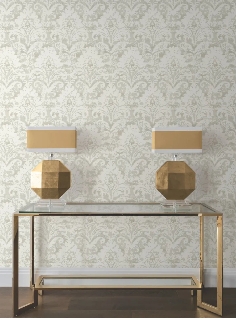 Candice Olson Velvet Crush Damask Wallpaper - Cream & Pearl — Ảnh 6
