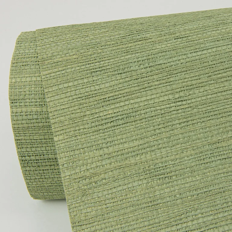 Kira Hemp Grasscloth Wallpaper - Sage — Ảnh 2