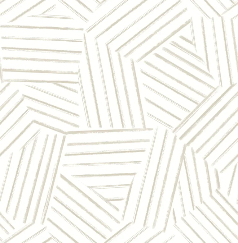 Helene Geometric Lines Wallpaper - Taupe — Ảnh 3