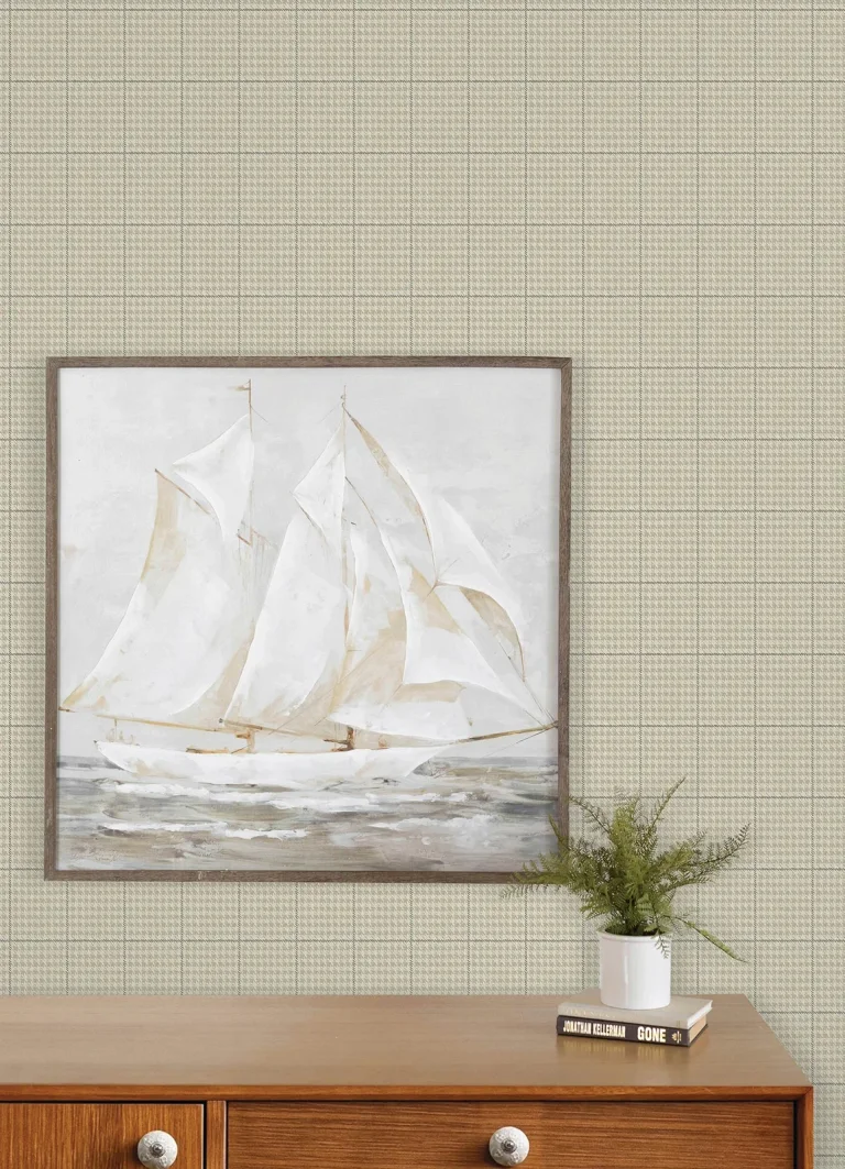 Chesapeake Prescott Glen Check Wallpaper - Taupe — Ảnh 7