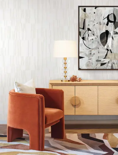 Nikki Chu Koso Peel and Stick Wallpaper - Pearl & White