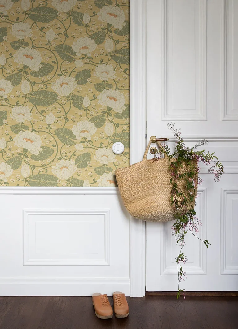 Eva Lotus Dreams Wallpaper - Light Yellow — Ảnh 3