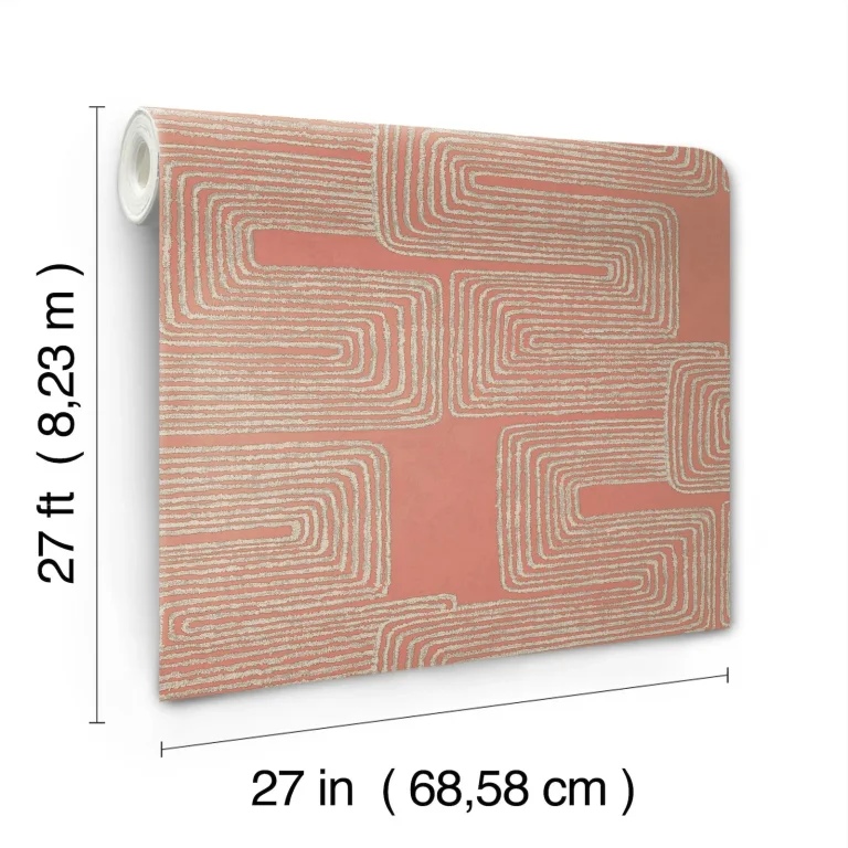 Zulu Thread Wallpaper - Coral/Glint — Ảnh 7