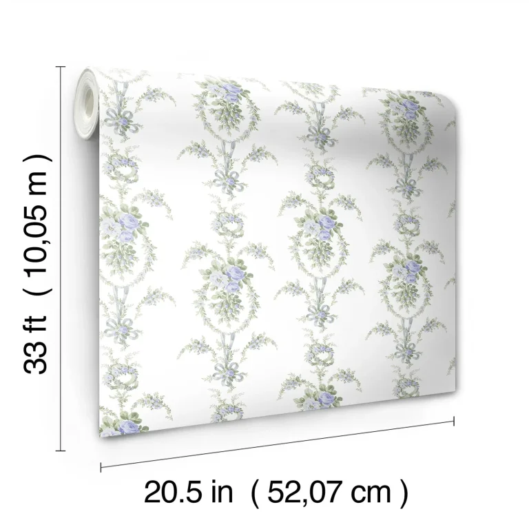 LoveShackFancy Rose Cheeks Floral Cluster Wallpaper - Blye Elysees — Ảnh 3