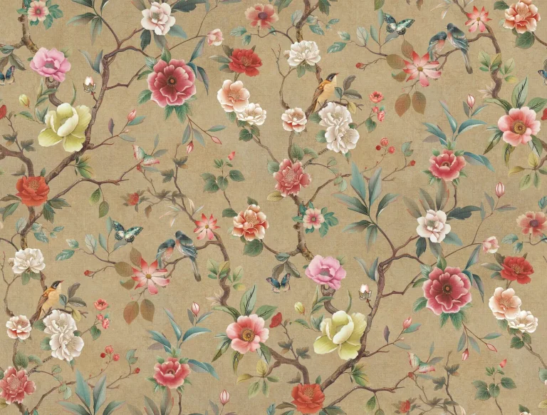 Ronald Redding Kimora's Garden Wallpaper - Linen — Ảnh 4