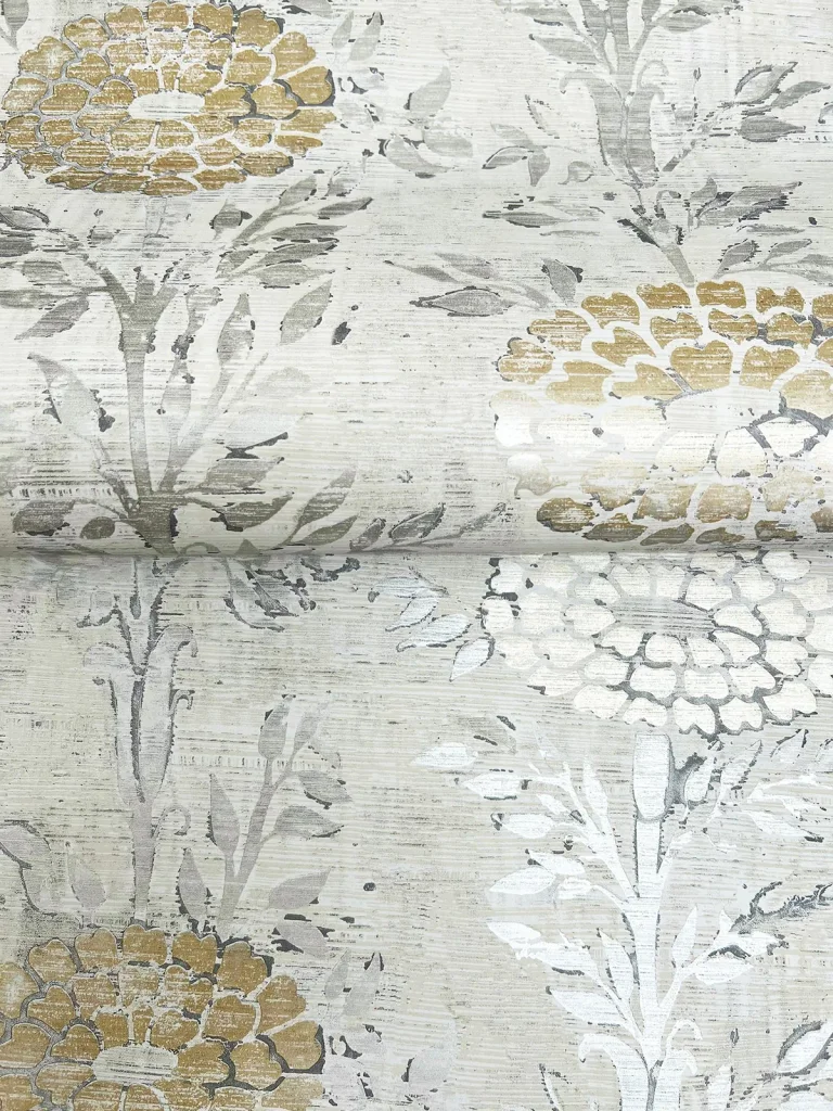 Ronald Redding French Marigold Wallpaper - White/Gold — Ảnh 2