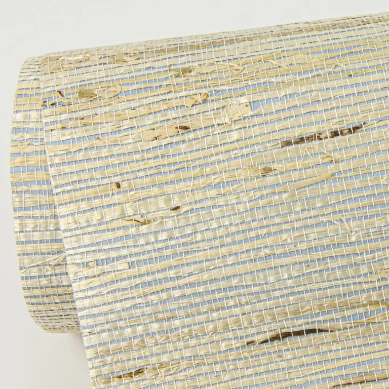 Aiko Sisal Grasscloth Wallpaper - Silver — Ảnh 4