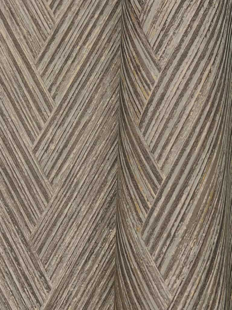 Thatched Chevron Wallpaper - Charcoal — Ảnh 4