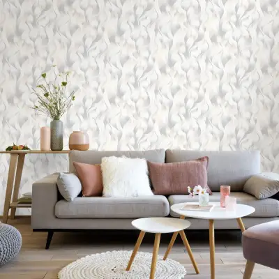 Elle Decoration 2 - 10204-14 Water - Grey & Cream