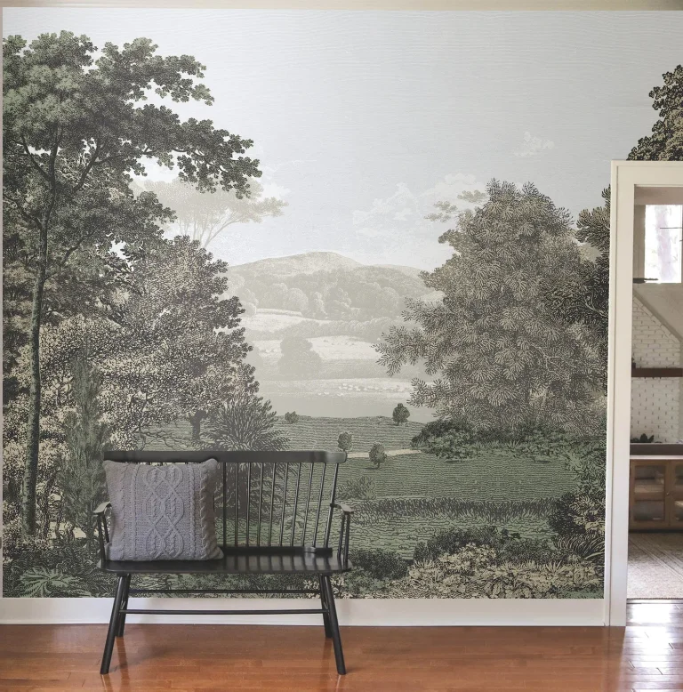Erin & Ben Scenic Pastures Peel and Stick Wall Mural - Morning Light — Ảnh 2