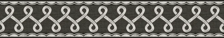 Chesapeake Scalloped Ribbon Border Trim Wallpaper Border - Black — Ảnh 2