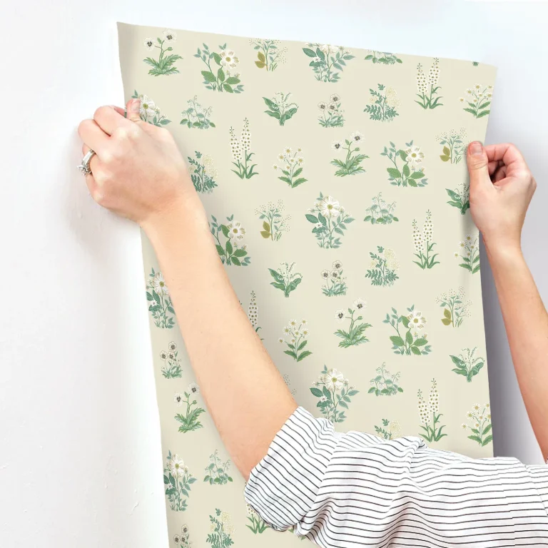 Rifle Paper Co. Botanical Wallpaper - Cream — Ảnh 5