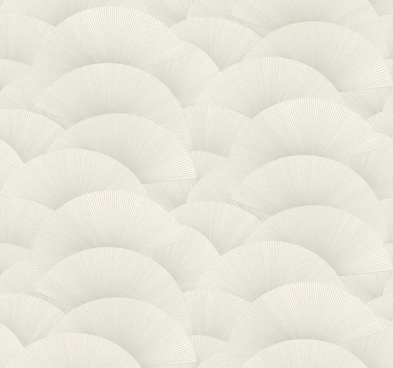 Ronald Redding Morning Shell Wallpaper - White & Silver — Ảnh 4