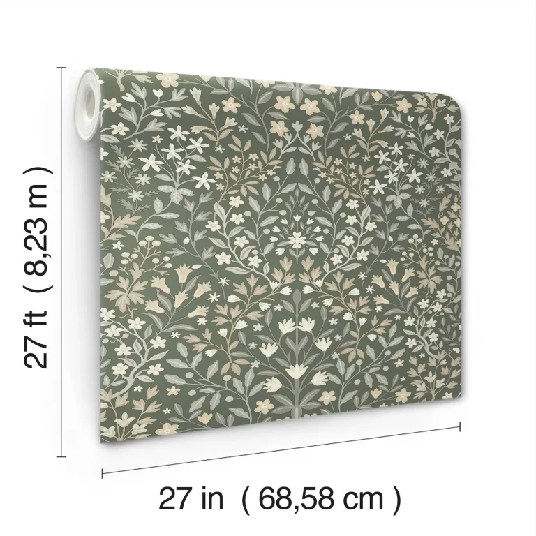 Magnolia Home Garden Terrace Wallpaper - Olive — Ảnh 5