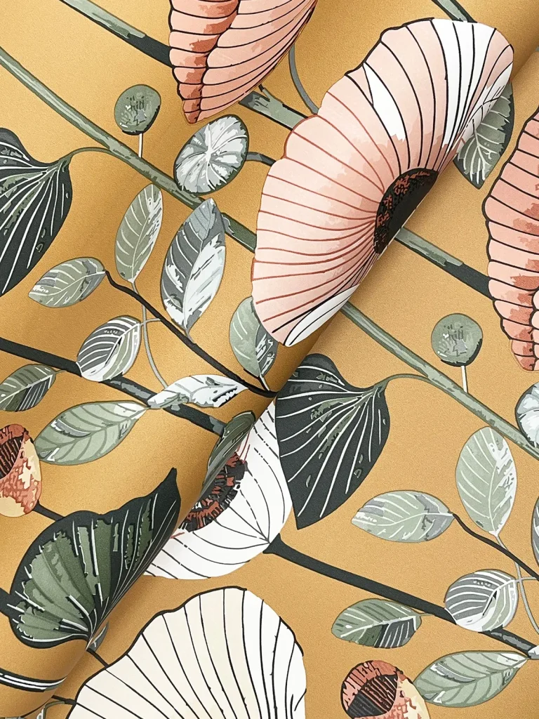 Mindra Floral Trail Wallpaper - Mustard — Ảnh 4