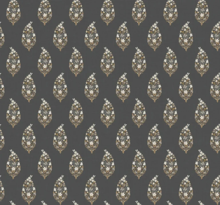 Rifle Paper Co. Paisley Wallpaper - Black — Ảnh 2