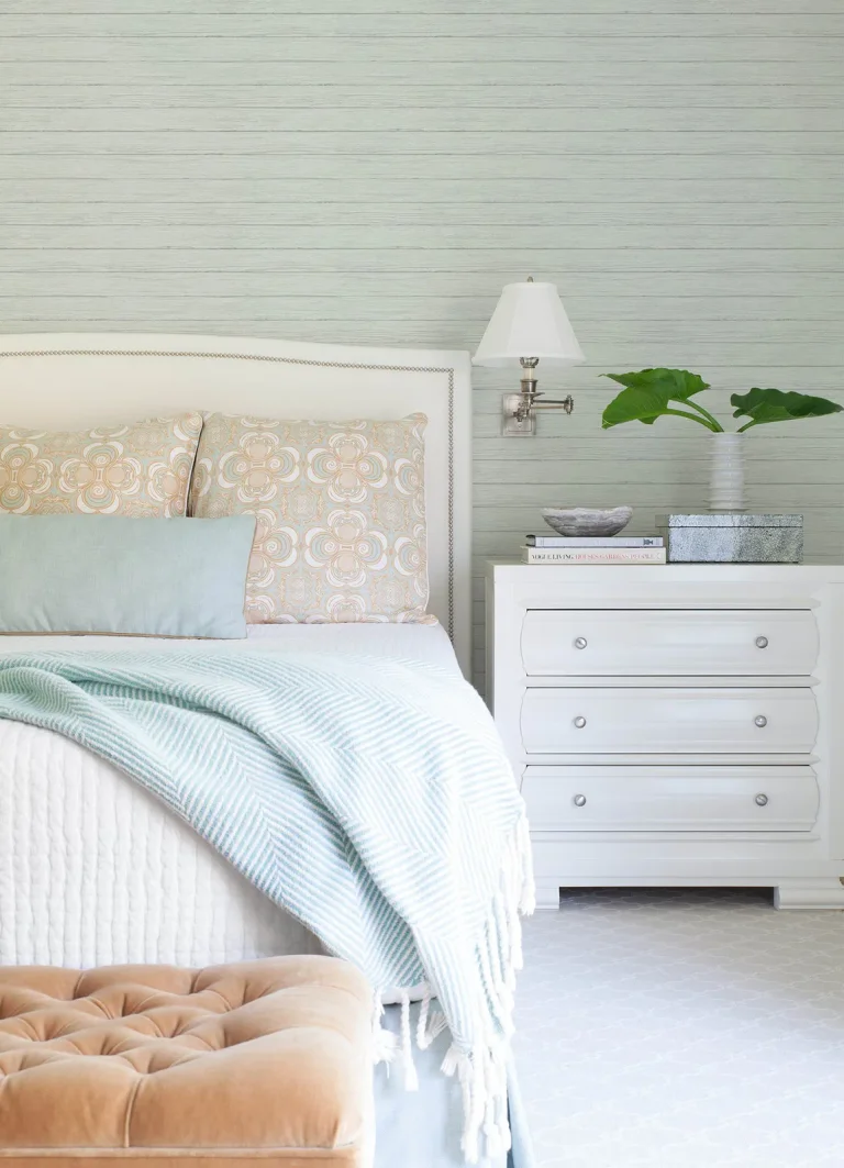 Chesapeake Ozma Wood Plank Wallpaper - Light Blue